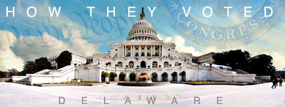 How Delaware Congressional delegations voted on health care legislation